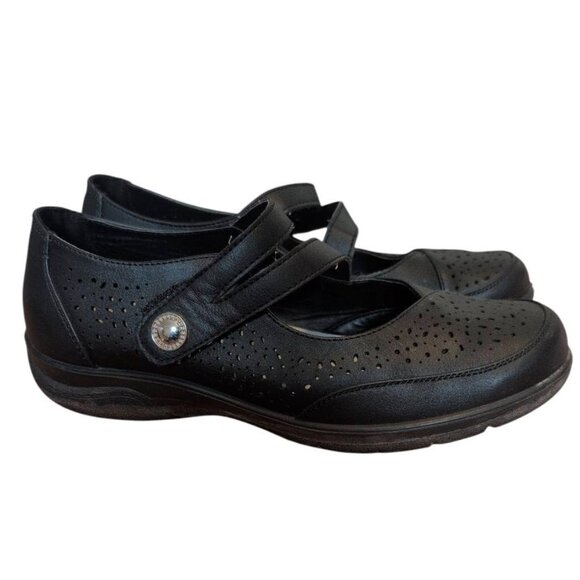 Classic Editions Shoes Black Memory Foam Pumps Lightweight Vented Mary Jane Shoe - Picture 2 of 5